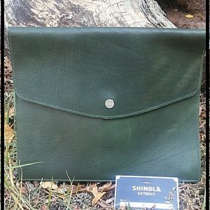 Shinola leather ipad envelope
